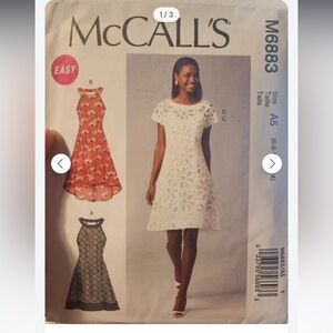 McCall's M6883 Sewing Pattern- 6-14 Size Range